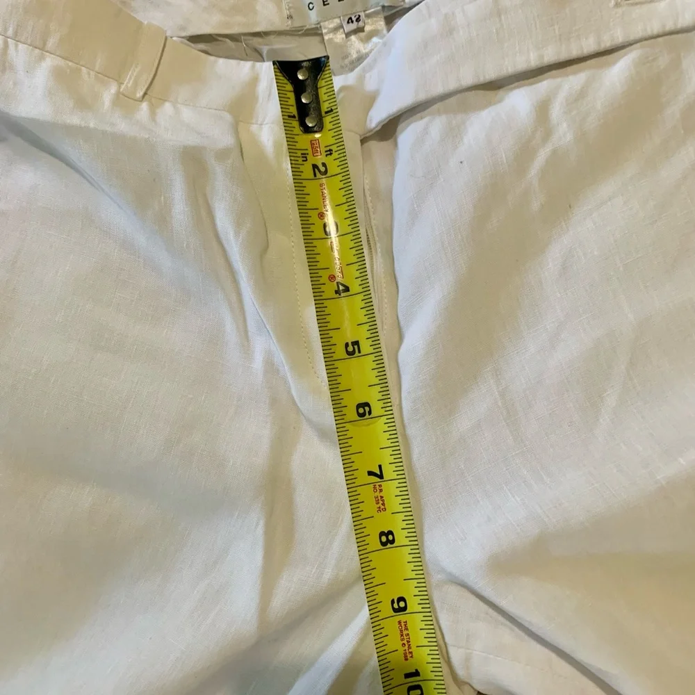 Celine Wide Leg White Pants - Picture 8 of 10